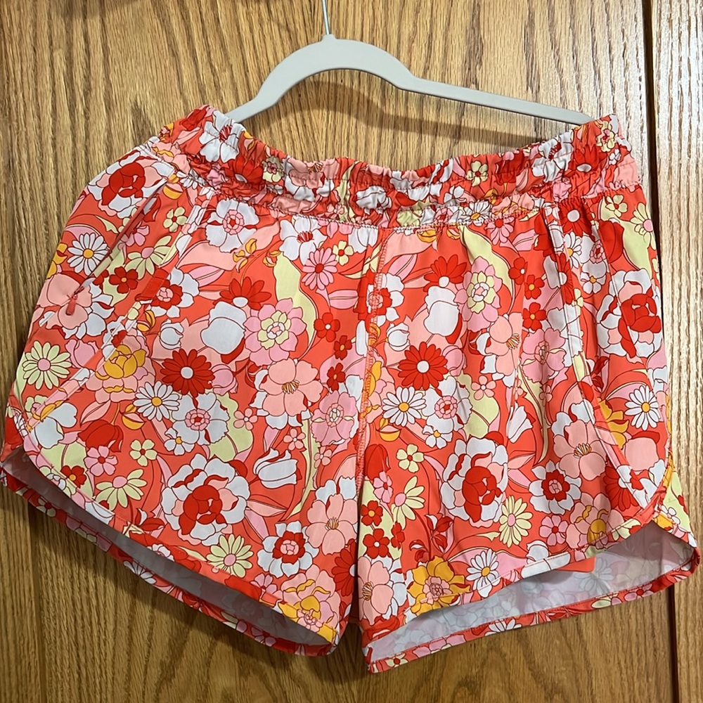 Bright Floral Athletic Shorts